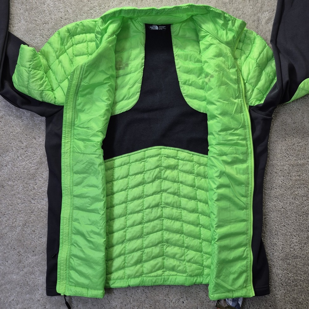 The North Face Jacket Mens XL Slim Thermoball Green Quilted Insulated Preppy - Picture 10 of 12